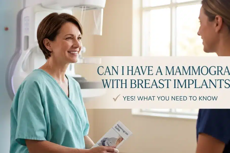 mammogram with breast implants