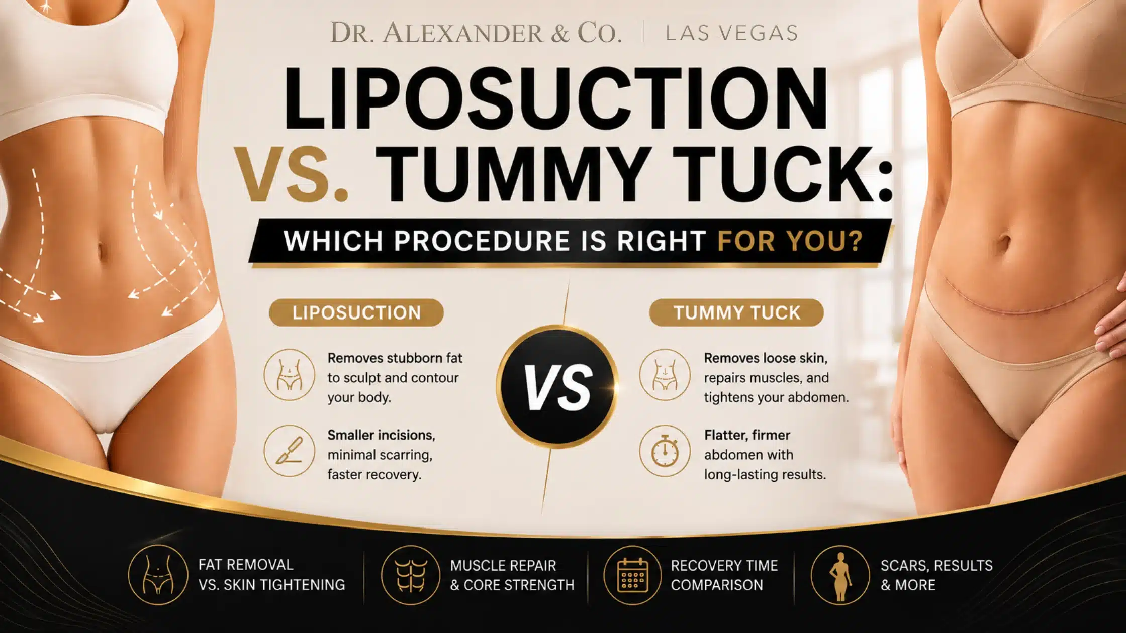 liposuction vs tummy tuck